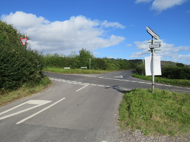 Road junction near Wrotham