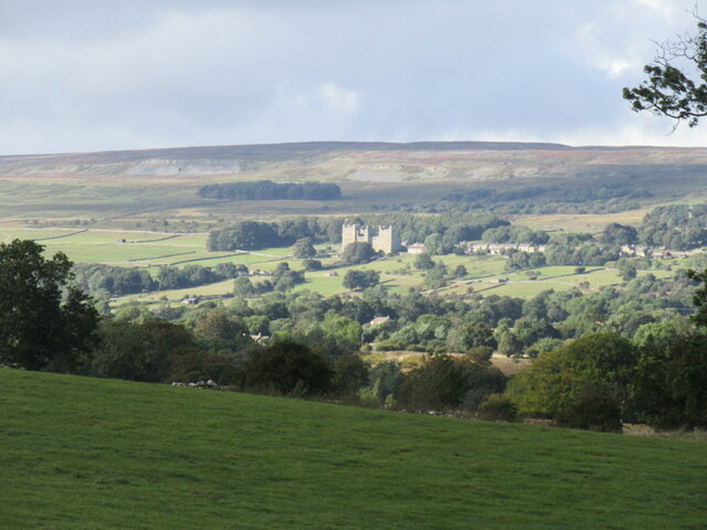 Looking towards Castle Bolton
