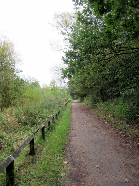 The Rea Valley Cycle Route No. 5 near site of Wychall Reservoir