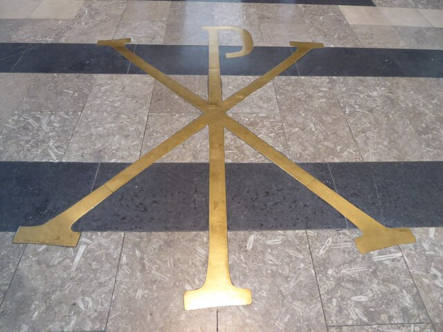 Chi rho in Coventry Cathedral
