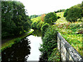 SE0226 : The Rochdale Canal looking west from the bridge at Brearley by Humphrey Bolton