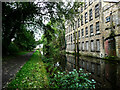 SE0324 : The Rochdale Canal passing a former factory, Luddendenfoot by Humphrey Bolton