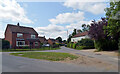 Chequers Lane seen from Bittering Street, Gressenhall