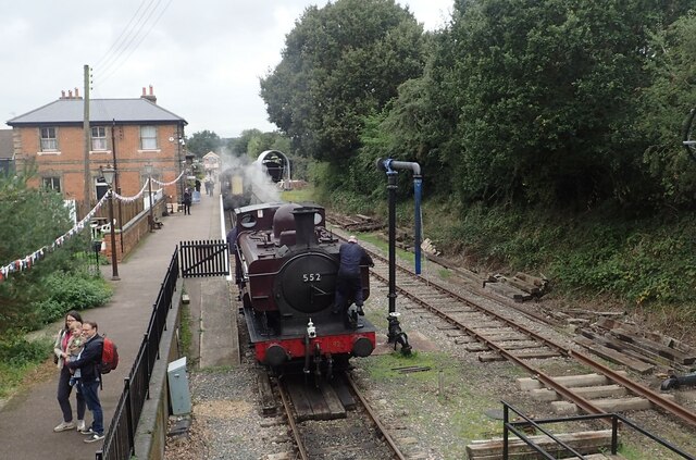 Steam at Ongar station © Marathon cc-by-sa/2.0 :: Geograph Britain and ...