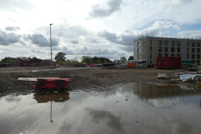 Puddle on the construction site
