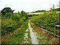 The western end of a bridleway at Newsam Green