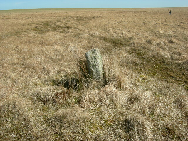 Old Boundary Marker near Roughtor Plantation