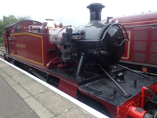 Steam engine at North Weald station