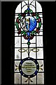 Prestbury, The Norman Chapel: Stained glass window