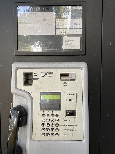 New World Payphones kiosk interface, Corporation Street