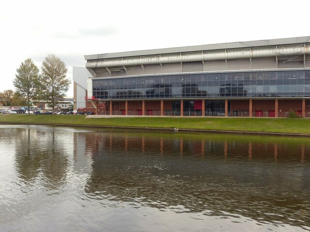 Looking across the River Trent to the City Ground