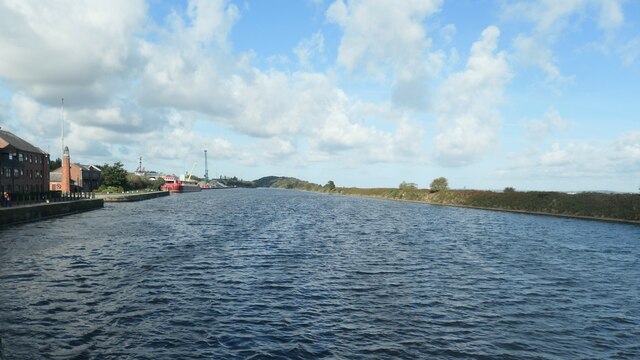 The Manchester Ship Canal at Ellesmere Port