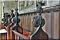 Checkley, St. Mary and All Saints Church: c16th poppy head 3