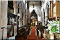 Checkley, St. Mary and All Saints Church: The nave from the chancel