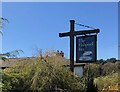 Pub sign for the Fishpool Inn, Delamere