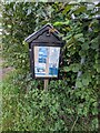 Information board opposite crossroads near Wolvesnewton