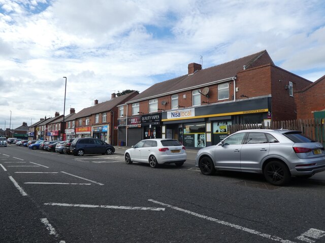 Parade of shops on Tynemouth Road