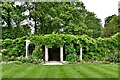 Hare Hill (National Trust): Covered seating area in the Walled Garden