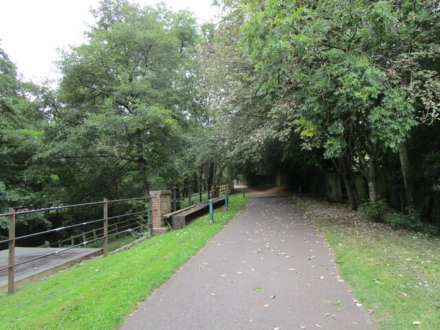 Former railway route  now cycleway, Radstock