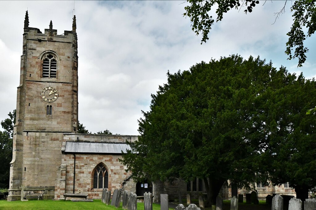 Mayfield, St. John the Baptist Church:... © Michael Garlick cc-by-sa/2. ...