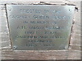 TQ0696 : Inscription Notice on Memorial Seat on The Green (2) by David Hillas