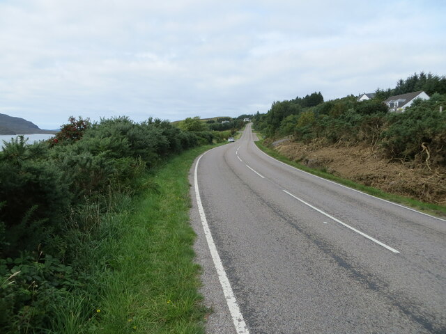 North Road (A835) near Morefield