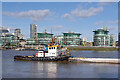 Tug with barge