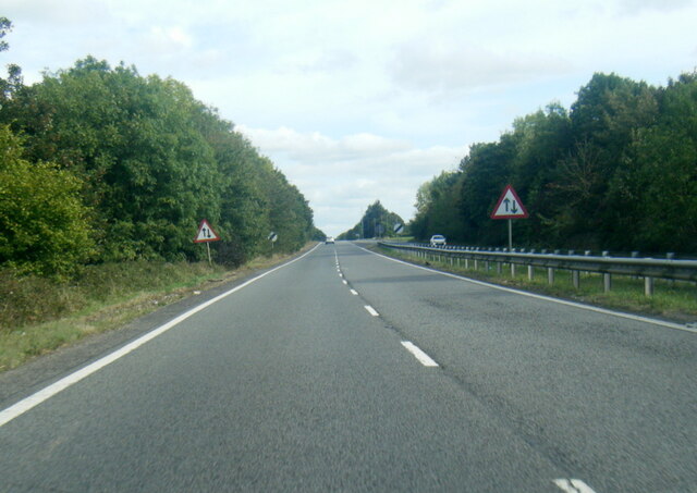 A631 Corringham Road near Hornby Wood
