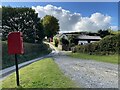 Post box on a lane towards Tai Bach