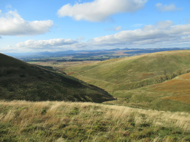 Glen Tye viewed from Kidlaw Hill