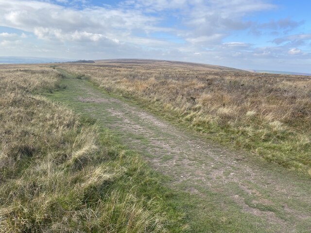 Moorland track, west of Dunkery Beacon