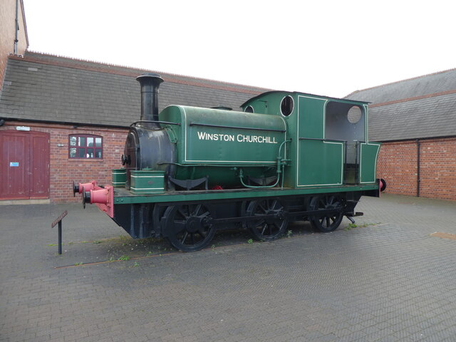 Industrial locomotive on display at the Black Country Living Museum                          l