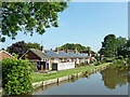 Canalside housing in Weston, Staffordshire