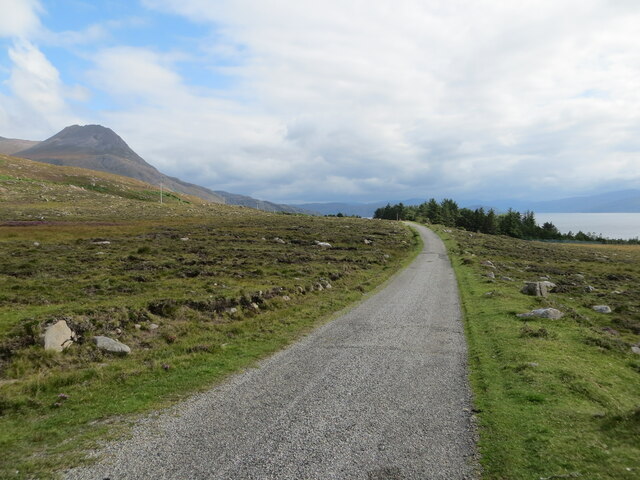 Minor road heading towards Achduart