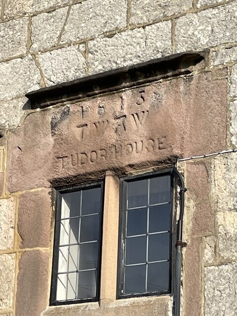 Original name and date stone for Tudor House, Brassington