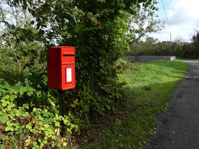 Post box at Landshipping Quay, Pembrokeshire