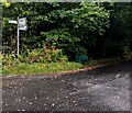 Signpost at crossroads in Glascoed, Monmouthshire