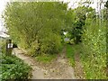 Diverted footpath at Ackers Crossing