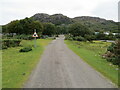 Minor road approaching the Fish Hatchery in Strath Polly