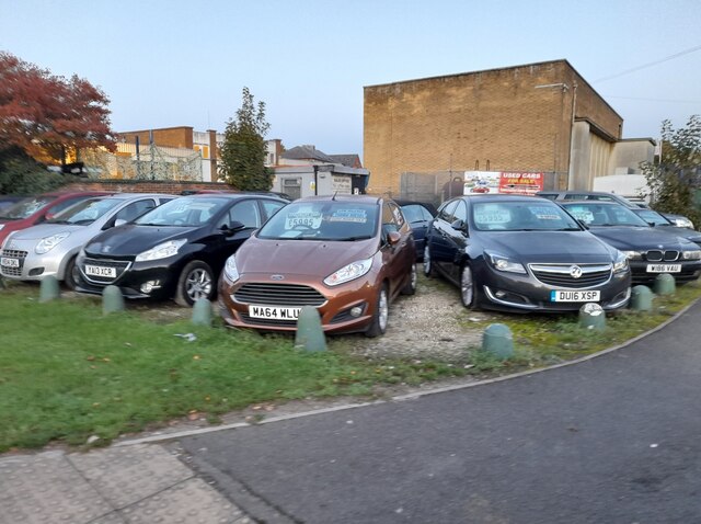 Used car lot on Upper Windsor Street, Banbury