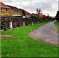 Cemetery boundary wall