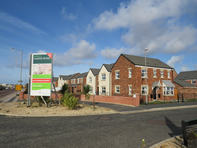 New housing development at Squires Gate, near St. Anne's-on-the-Sea