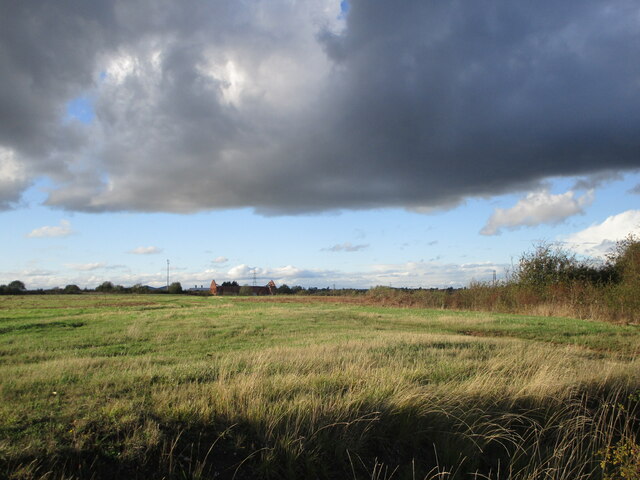 Threatening sky above the remains of Hawton Works