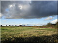 Threatening sky above the remains of Hawton Works