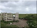 SD1866 : Kissing gate on the English Coast Path on Walney Island by Eirian Evans