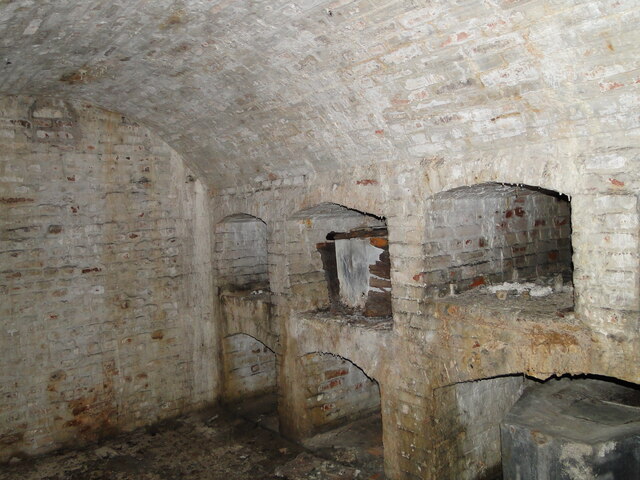 Loculi in the crypt in Narford church