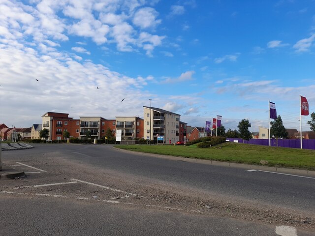 The Berryfields estate by the A41, Aylesbury