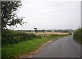 Public footpath crosses over Newton Lane