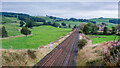 Dumfries to Glasgow Line from bridge at Brownhill