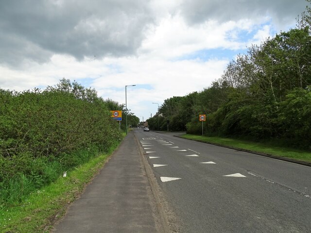 Looking east to Medomsley village